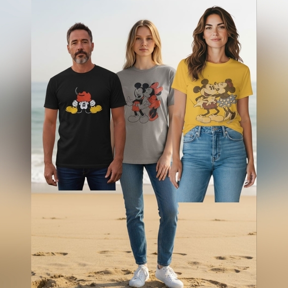 Disney Tops - Disney -3 Vintage Disney Tee Shirts, 1 -Junior XL, 1 -Ladies XL, 1 -Male XL Good